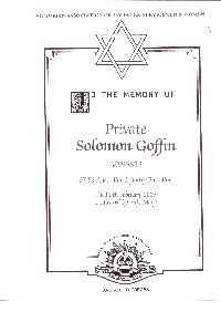 Book of Remembrance for Goffin