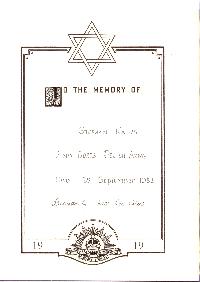 Book of Remembrance for Kalus