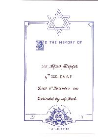 Book of Remembrance for Klopfer