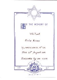 Book of Remembrance for Krass (Krasnostein)