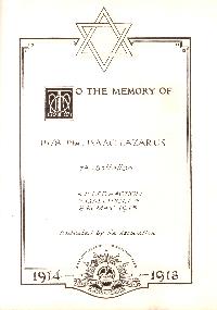 Book of Remembrance for Lazarus