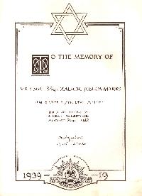 Book of Remembrance for Marks