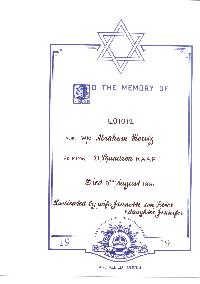 Book of Remembrance for Moritz