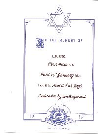 Book of Remembrance for Mow AO (Mowszowski)