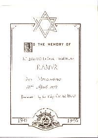 Book of Remembrance for Munz