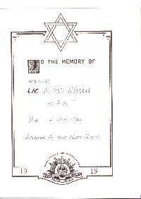 Book of Remembrance for Nissen