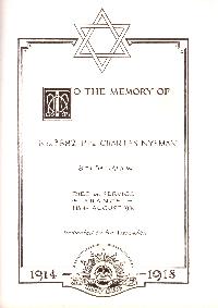 Book of Remembrance for Nyeman (Nyman)