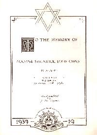 Book of Remembrance for Opas