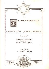 Book of Remembrance for Oshlack